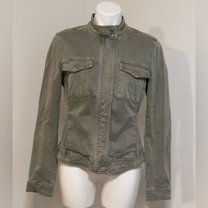 Liverpool Jeans Company Harpere Olive Green Denim Jacket